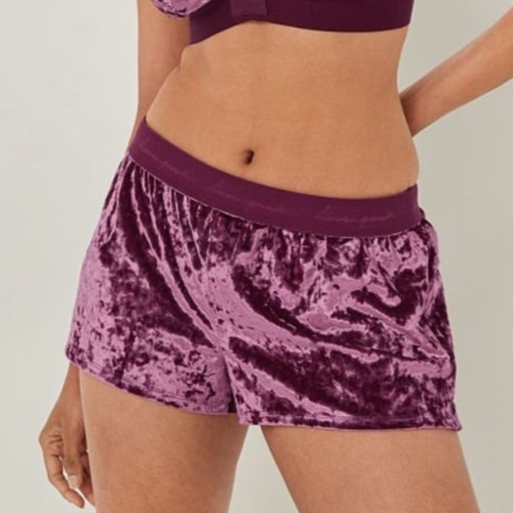PINK Victoria’s Secret Pajama Velvet Shorts